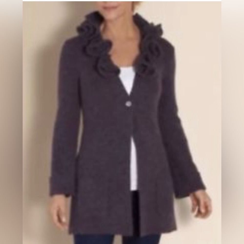 Soft Surroundings Alpaca/Wool Blend Long Cardigan‎ Sweater Size Large